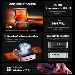 ACEMAGIC K1 AMD Ryzen 3 3300/4300U Mini PC