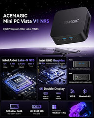 ACEMAGIC V1 Intel Alder Lake N97/Twin Lake N150 Mini PC
