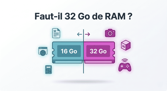Faut-il 32 Go de RAM ? Guide pour choisir entre 16 Go et 32 Go