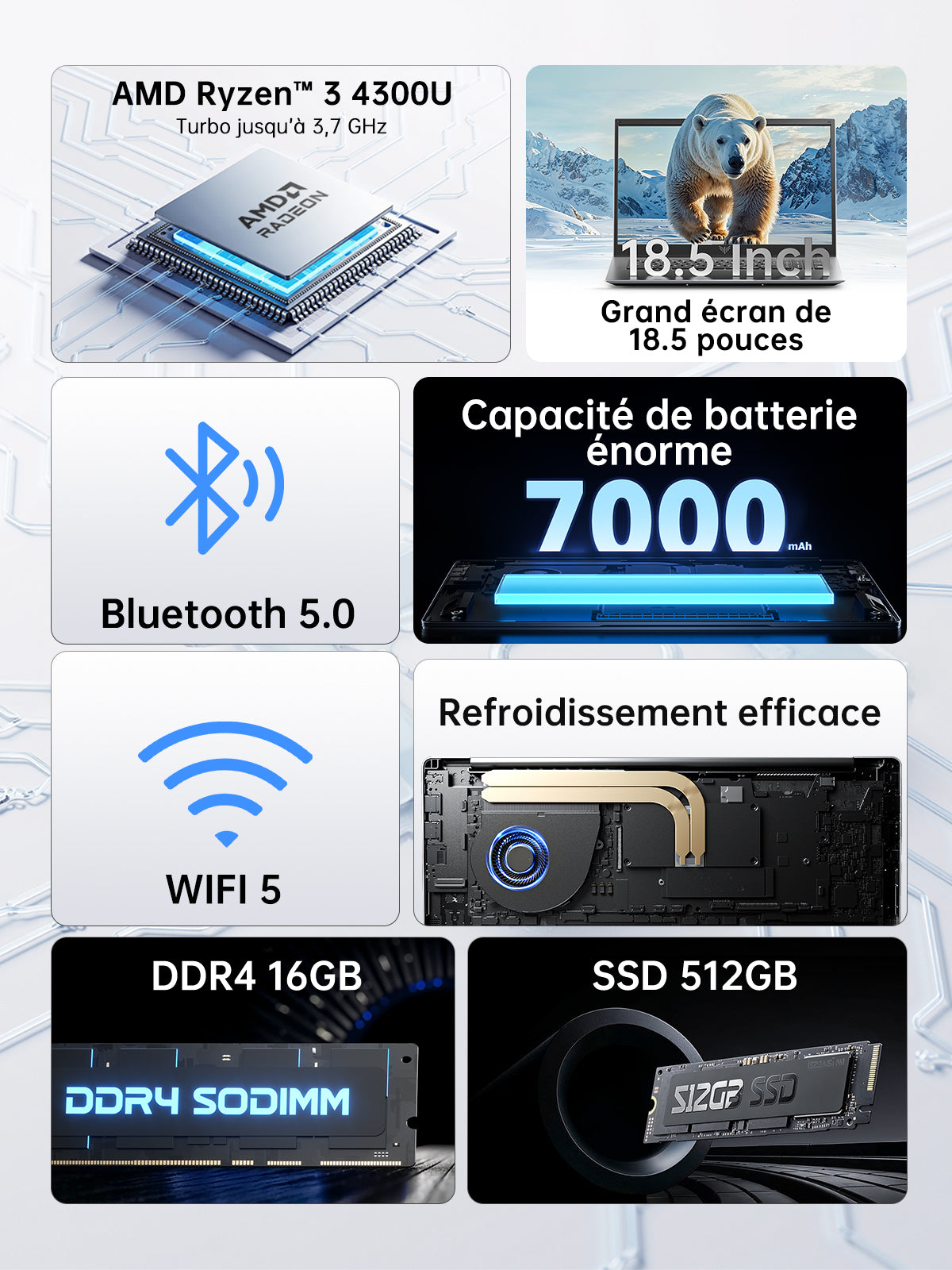 ACEMAGIC ‎AX18 PRO AMD Ryzen™ 3 4300U 18.5