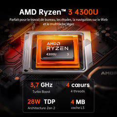 ACEMAGIC K1 AMD Ryzen 3 3300/4300U Mini PC