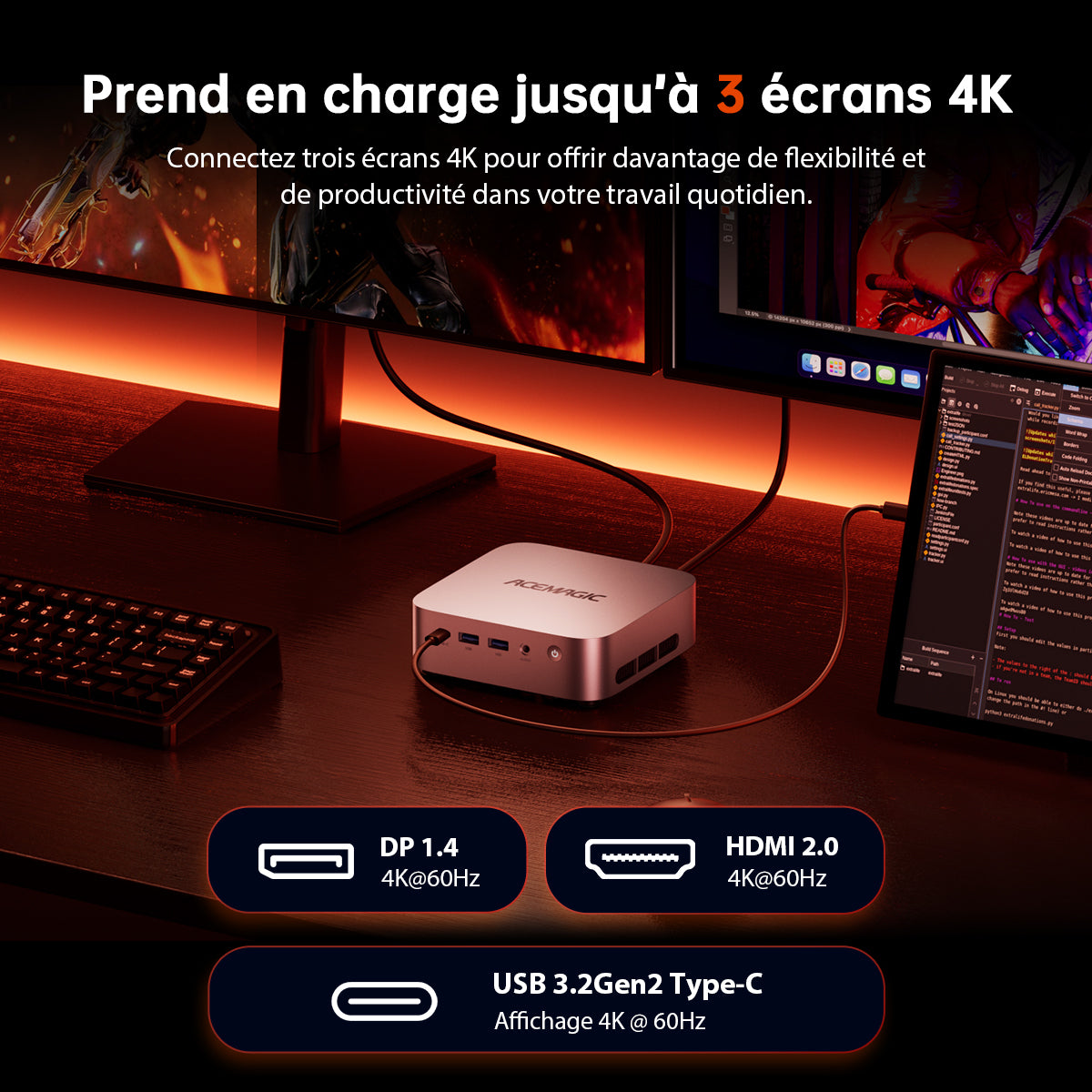ACEMAGIC K1 AMD Ryzen 3 3300/4300U Mini PC