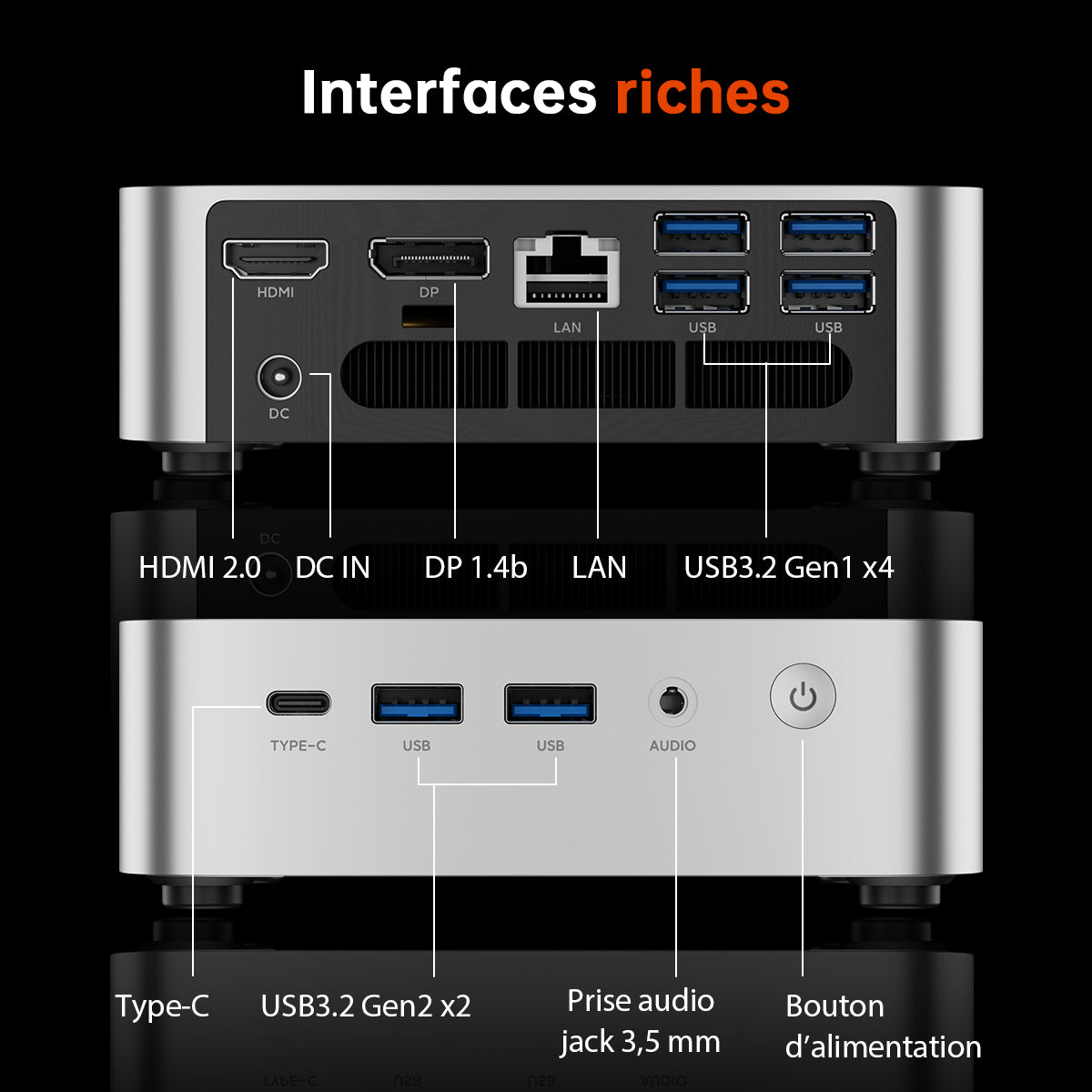 ACEMAGIC K1 AMD Ryzen 3 3300/4300U Mini PC