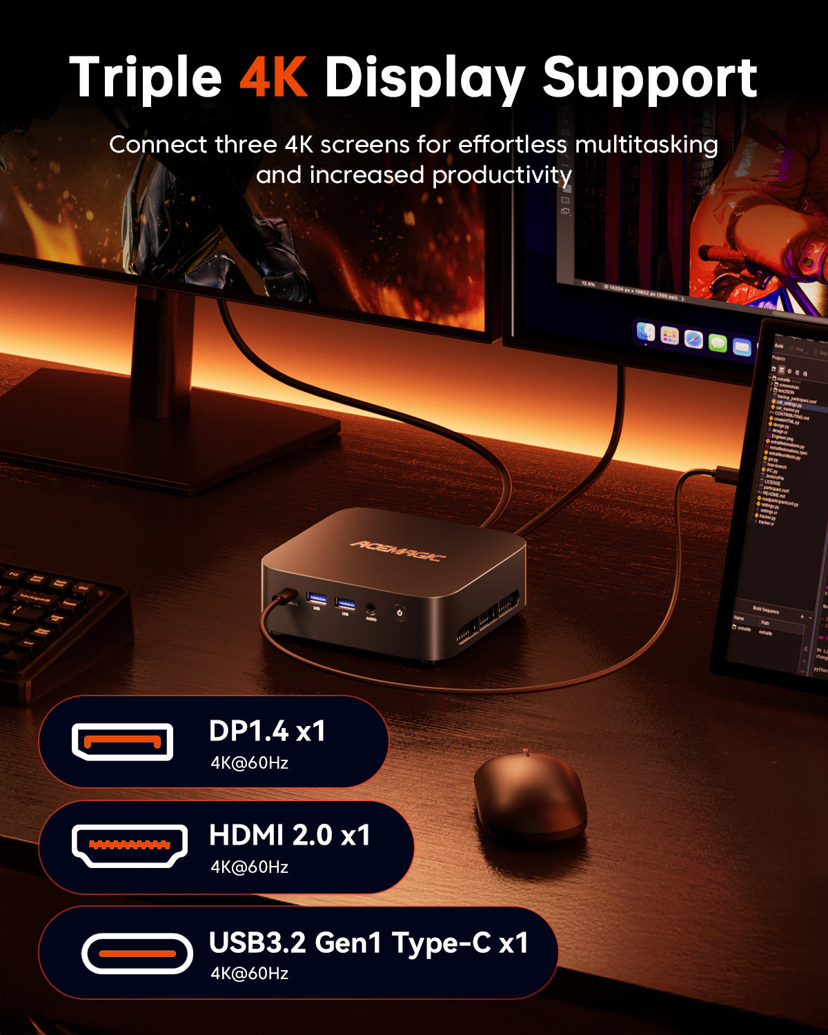 ACEMAGIC K1 AMD Ryzen Mini PC
