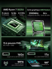 ACEMAGIC ‎LX15 PRO AMD Ryzen 7 5825U Laptop