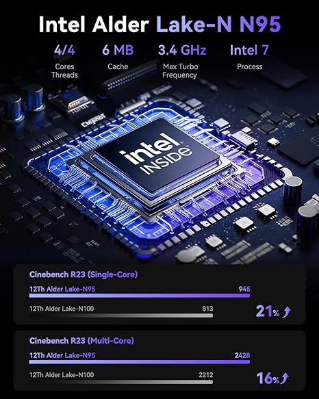 ACEMAGIC ‎V1 Intel Alder Lake N97/Twin  Lake N150 Mini PC