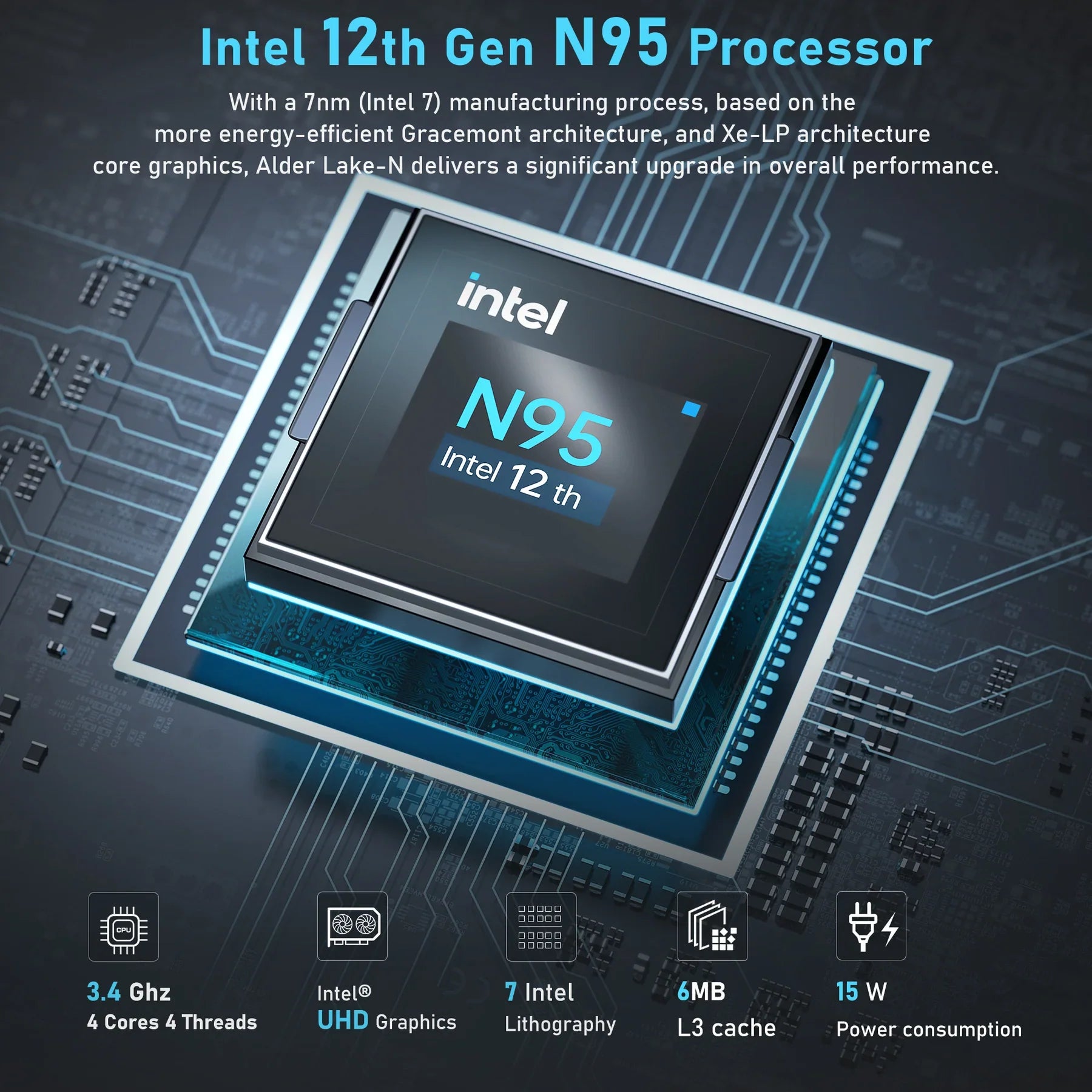 ACEMAGIC AK1Plus RGB Intel 12th Gen Mini PC